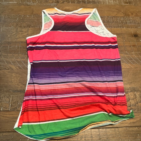 L&B Cactus Heart Tank Top with Stripes M Andy’s On River Road - Picture 7 of 9